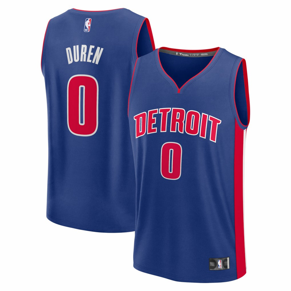 Jalen Duren Detroit Pistons Fast Break Replica Jersey sale - Icon Editi- Blue cheap