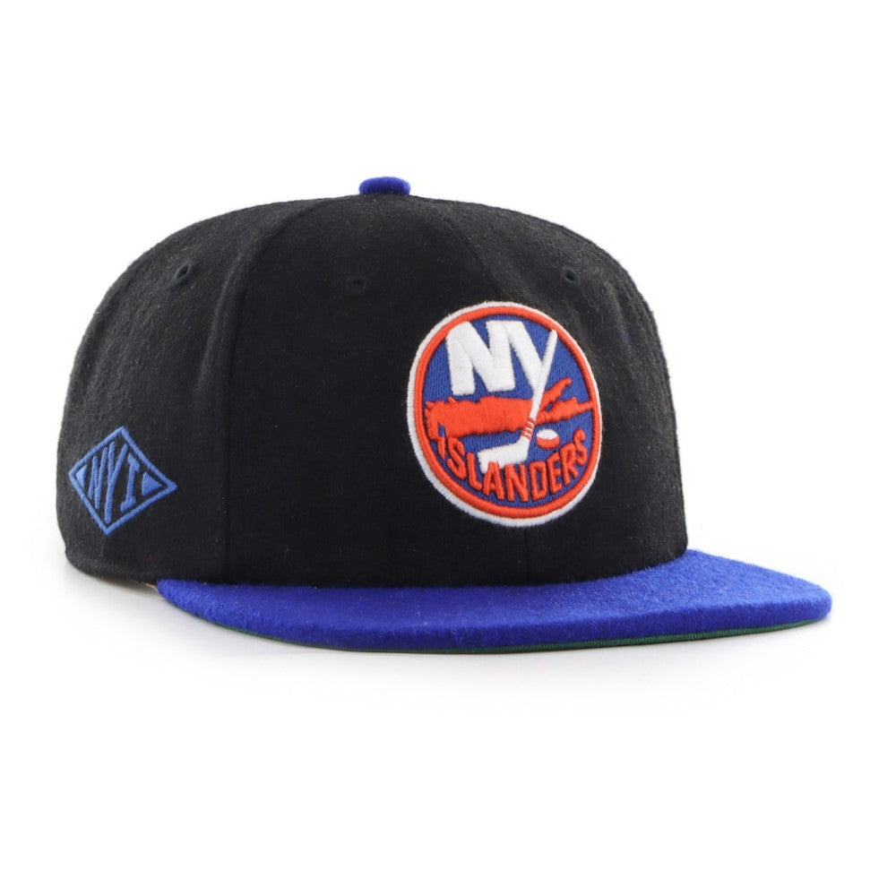New York Islanders '47 Aldrich 2-Tone Captain Adjustable Hat - Black/Royal Hats