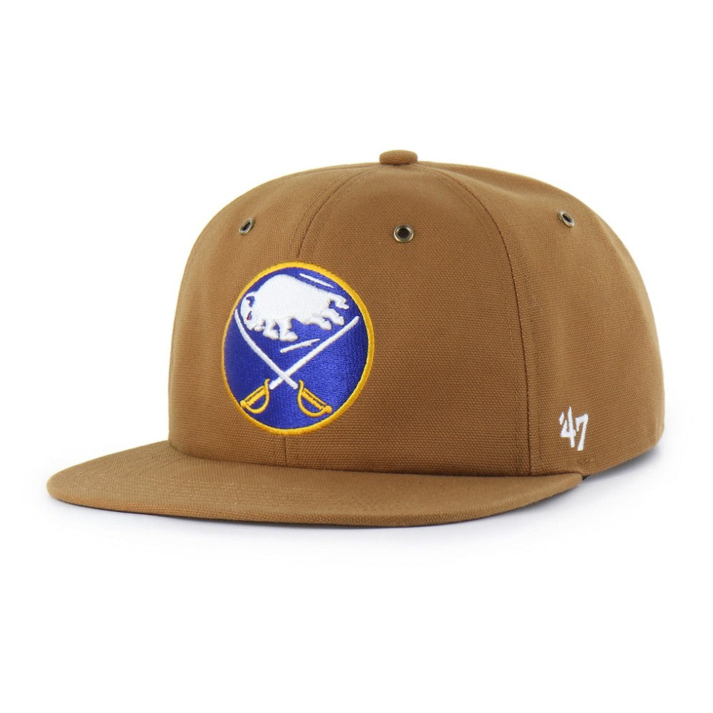Buffalo Sabres Carhartt x '47 Captain Snapback Hat - Tan Hats