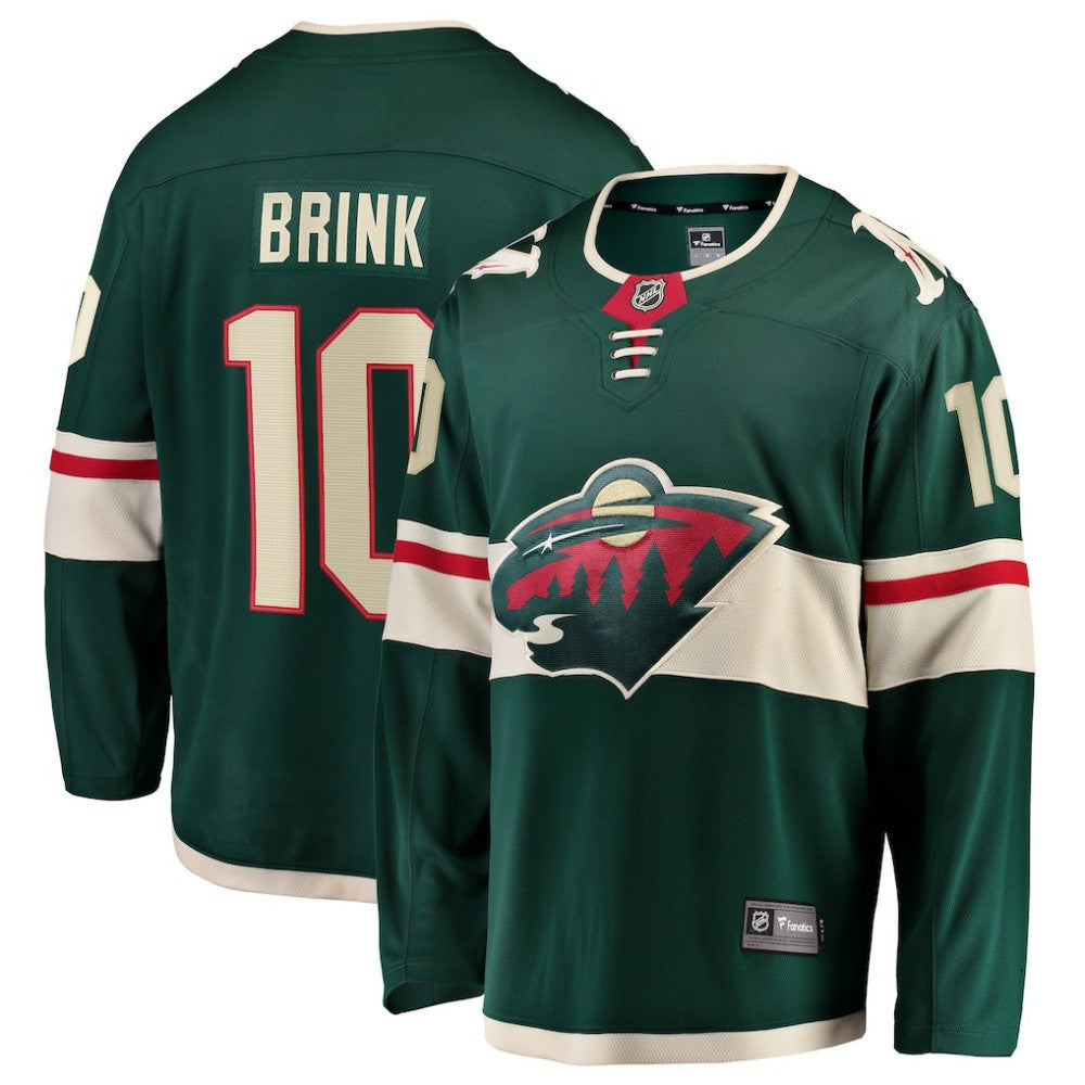Bobby Brink Minnesota Wild Fanatics Home Breakaway Jersey - Green Jerseys