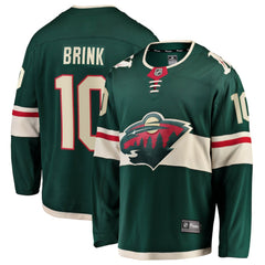 Bobby Brink Minnesota Wild Fanatics Home Breakaway Jersey - Green Jerseys