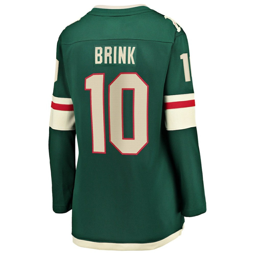 Bobby Brink Minnesota Wild Fanatics Women's Home Breakaway Jersey - Green Jerseys