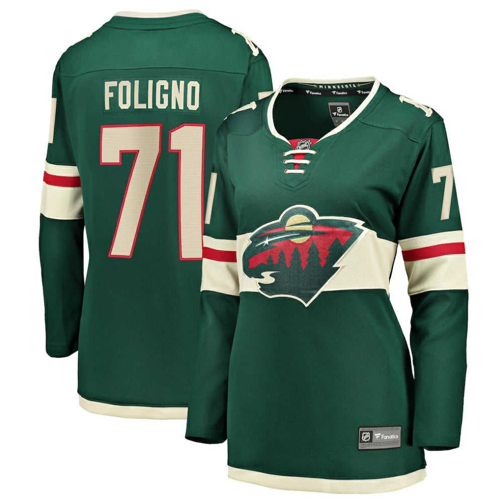 Nick Foligno Minnesota Wild Fanatics Women's Home Breakaway Jersey - Green Jerseys