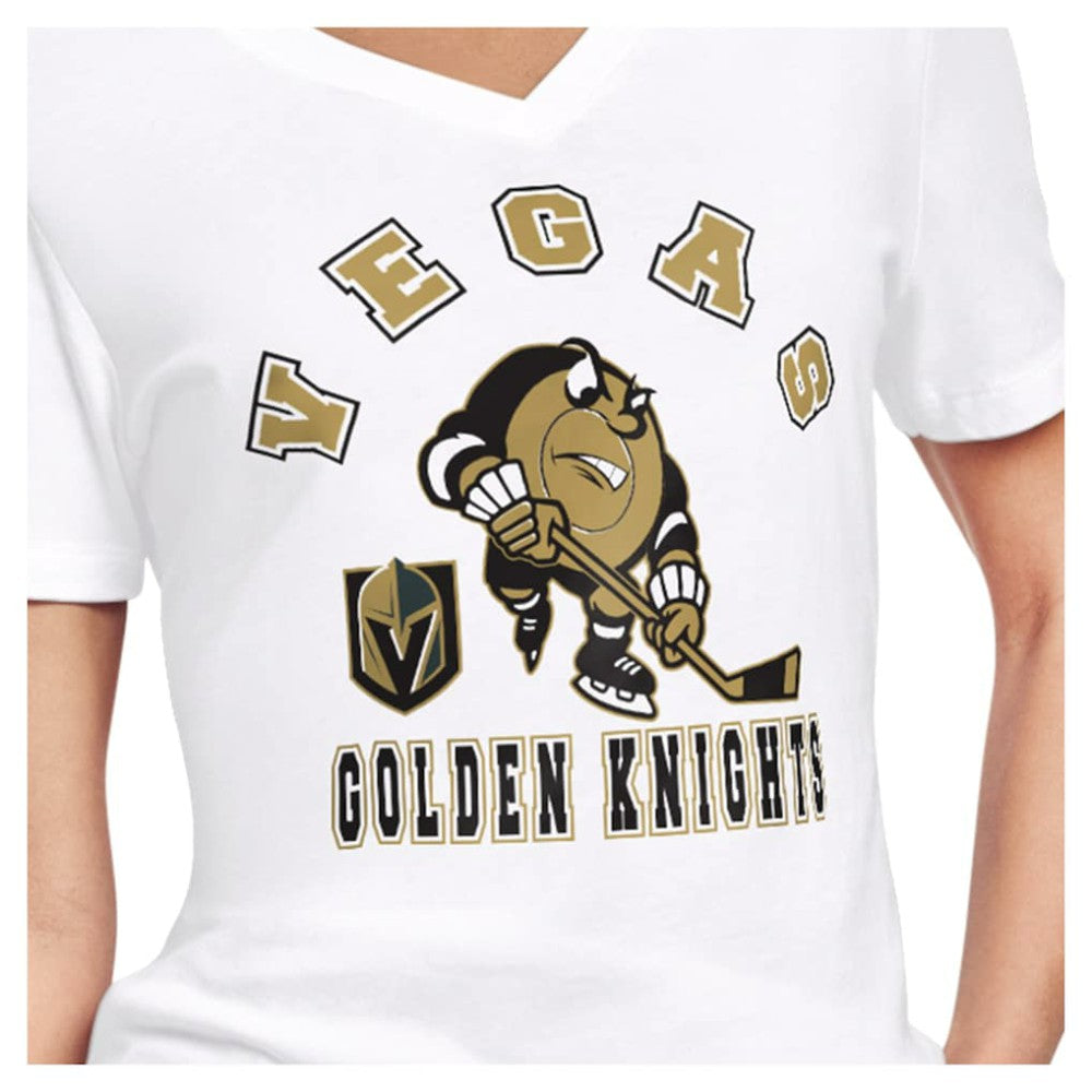 Vegas Golden Knights Starter Women's Tough Puck T-Shirt - White T-shirts