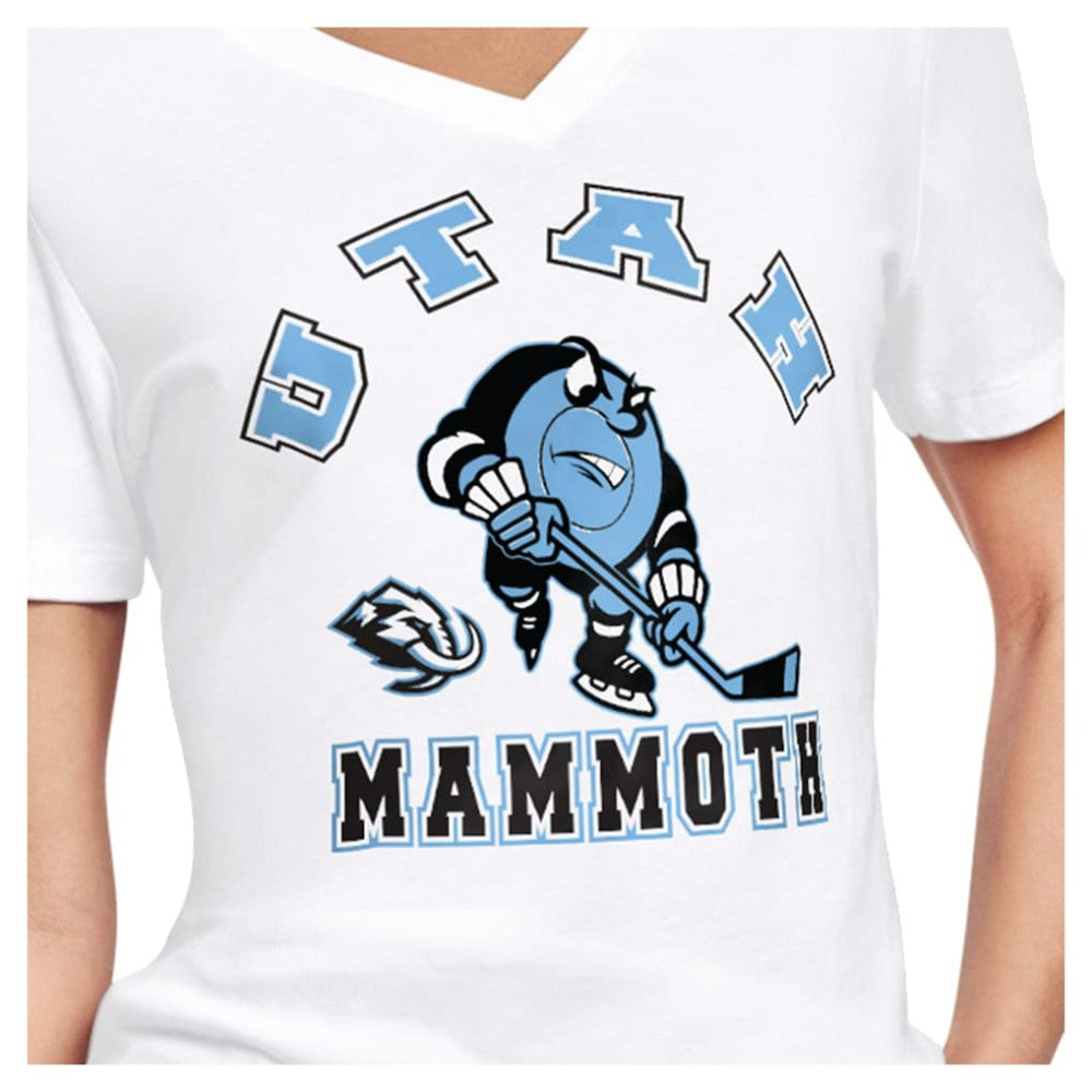 Utah Mammoth Starter Women's Tough Puck T-Shirt - White T-shirts