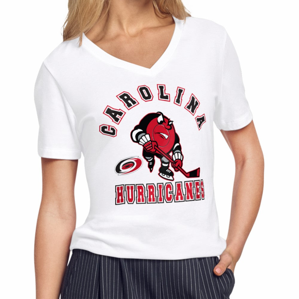 Carolina Hurricanes Starter Women's Tough Puck T-Shirt - White T-shirts