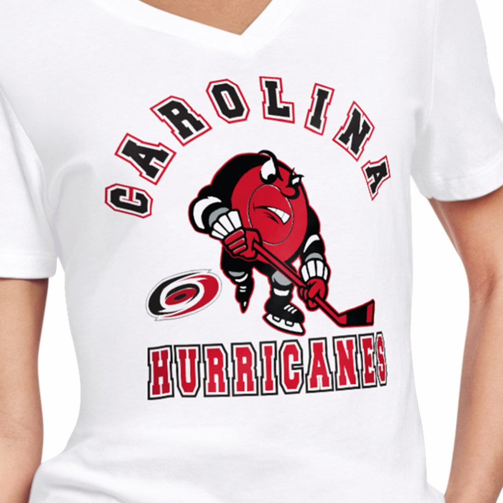 Carolina Hurricanes Starter Women's Tough Puck T-Shirt - White T-shirts