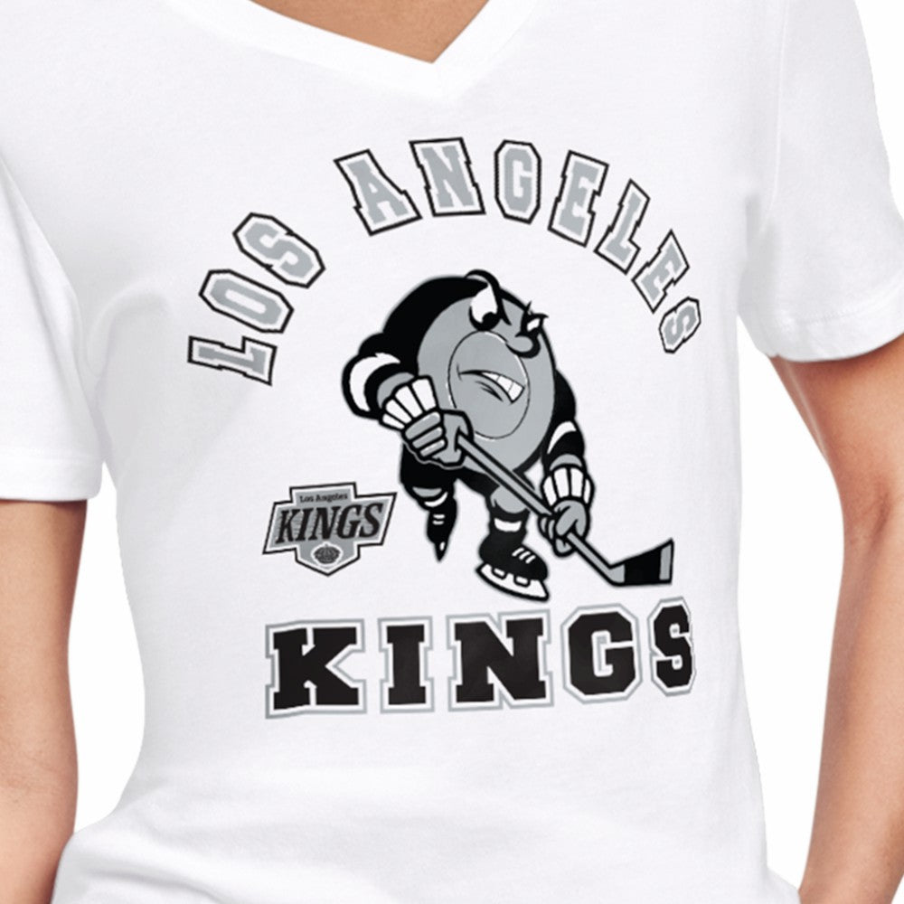 Los Angeles Kings Starter Women's Tough Puck T-Shirt - White T-shirts