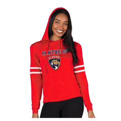 Florida Panthers Concepts Sport Women's Marathon Long-Sleeve Hooded T-Shirt - Red T-shirts