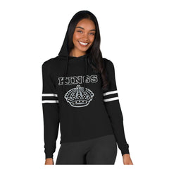 Los Angeles Kings Concepts Sport Women's Marathon Long-Sleeve Hooded T-Shirt - Black T-shirts