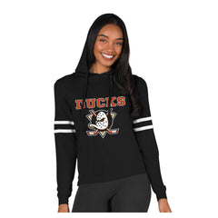 Anaheim Ducks Concepts Sport Women's Marathon Long-Sleeve Hooded T-Shirt - Black T-shirts