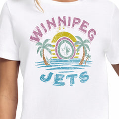Winnipeg Jets Starter Women's Tonal Beach T-Shirt - White T-shirts