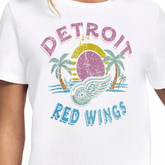 Detroit Red Wings Starter Women's Tonal Beach T-Shirt - White T-shirts