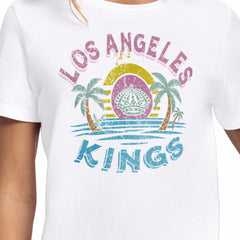Los Angeles Kings Starter Women's Tonal Beach T-Shirt - White T-shirts