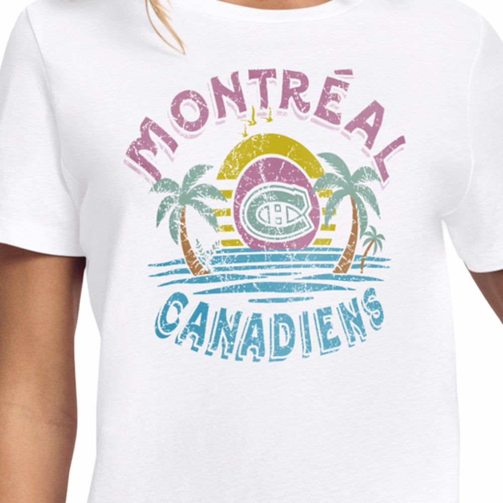 Montreal Canadiens Starter Women's Tonal Beach T-Shirt - White T-shirts