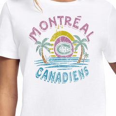 Montreal Canadiens Starter Women's Tonal Beach T-Shirt - White T-shirts