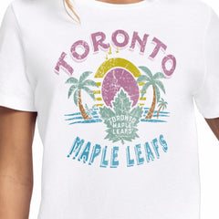 Toronto Maple Leafs Starter Women's Tonal Beach T-Shirt - White T-shirts