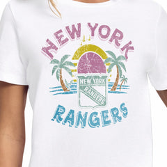 New York Rangers Starter Women's Tonal Beach T-Shirt - White T-shirts