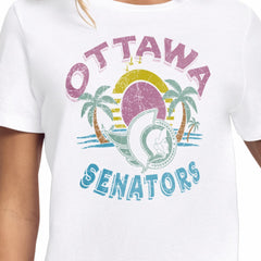 Ottawa Senators Starter Women's Tonal Beach T-Shirt - White T-shirts