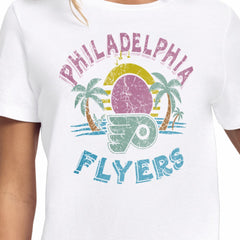Philadelphia Flyers Starter Women's Tonal Beach T-Shirt - White T-shirts