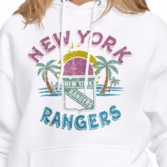 New York Rangers Starter Women's Tonal Beach Hoodie - White Hoodies