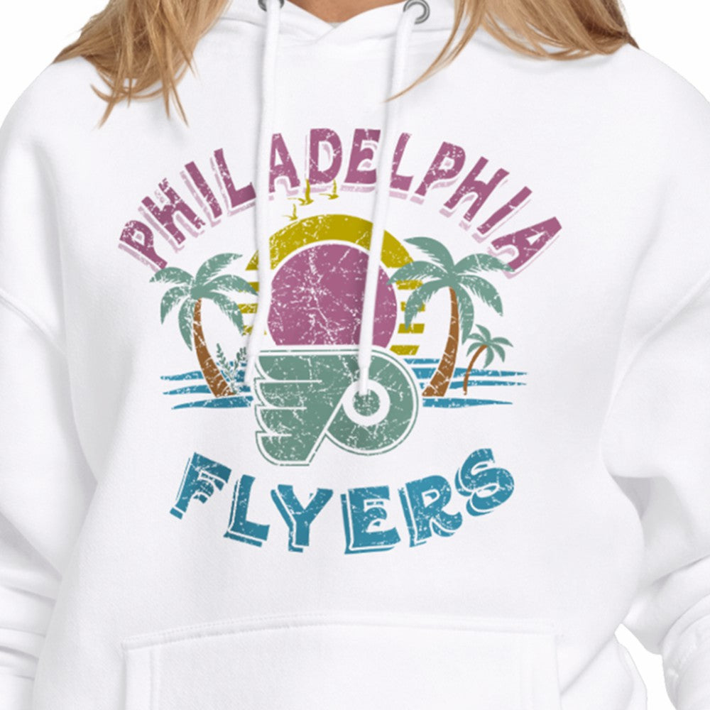 Philadelphia Flyers Starter Women's Tonal Beach Hoodie - White Hoodies