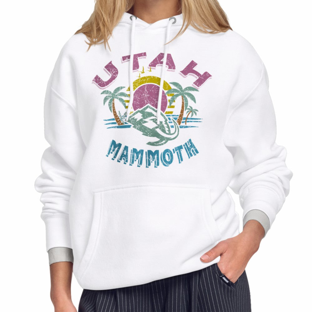 Utah Mammoth Starter Women's Tonal Beach Hoodie - White Hoodies