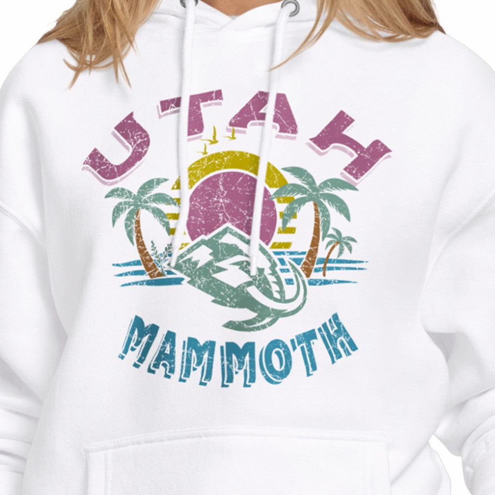 Utah Mammoth Starter Women's Tonal Beach Hoodie - White Hoodies