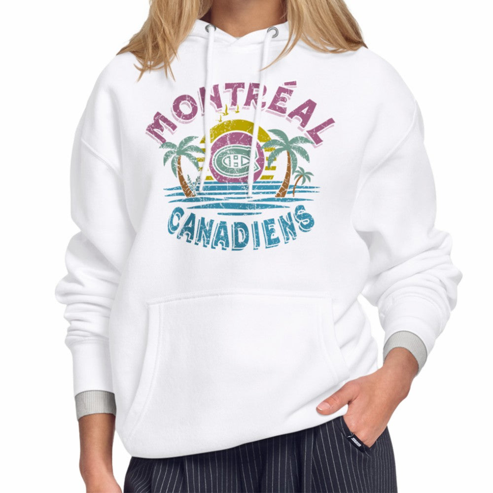 Montreal Canadiens Starter Women's Tonal Beach Hoodie - White Hoodies