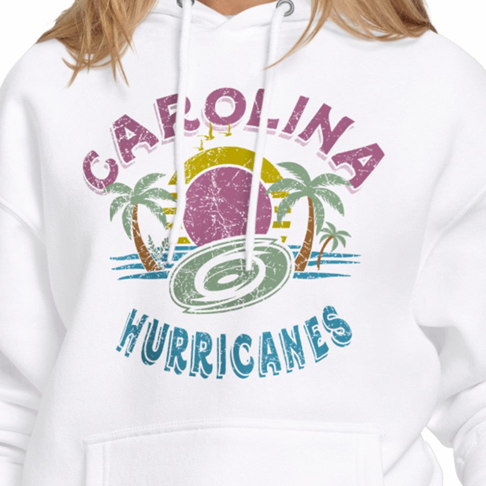Carolina Hurricanes Starter Women's Tonal Beach Hoodie - White Hoodies