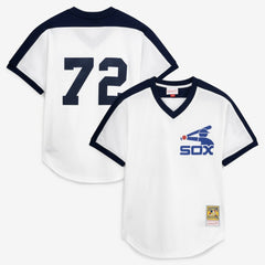 Carlton Fisk Chicago White Sox Authentic Batting Practice Jersey White