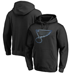 St. Louis Blues Rinkside Pond Hockey Pullover Hoodie - Black Hoodies
