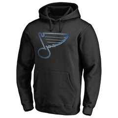 St. Louis Blues Rinkside Pond Hockey Pullover Hoodie - Black Hoodies