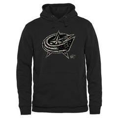 Columbus Blue Jackets Rink Warrior Pullover Hoodie - Black Hoodies