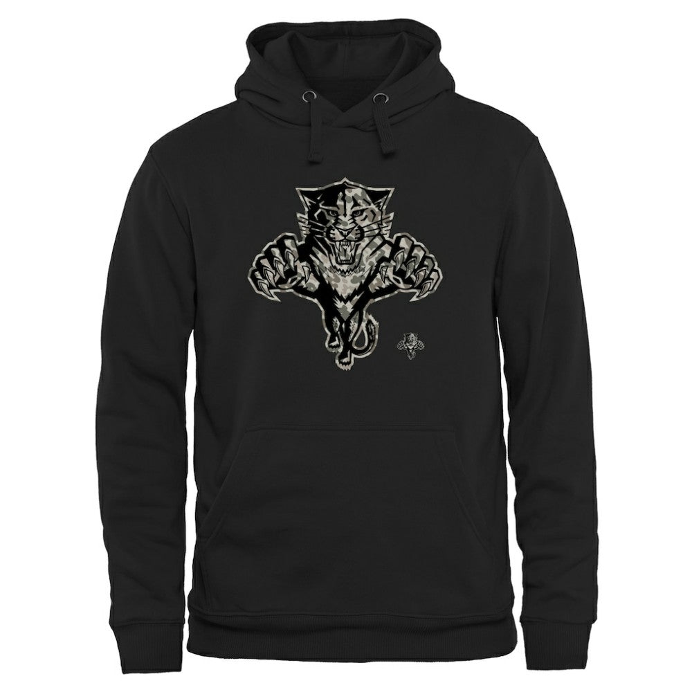 Florida Panthers Rink Warrior Pullover Hoodie - Black Hoodies