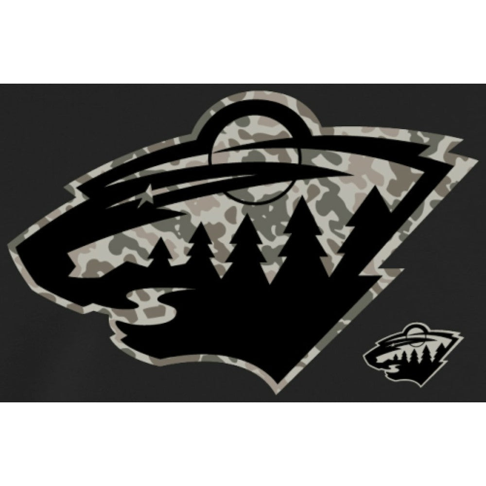 Minnesota Wild Rink Warrior Pullover Hoodie - Black Hoodies