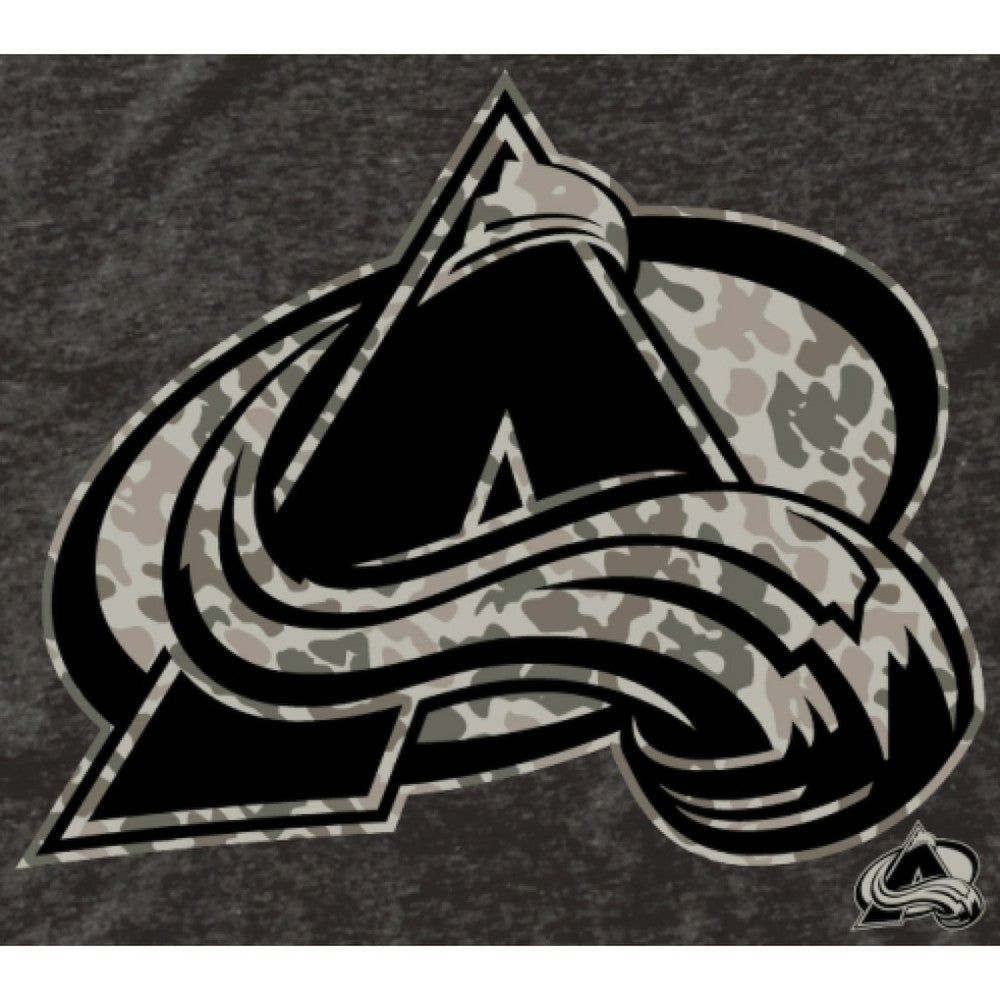 Men's Colorado Avalanche Black Rink Warrior Tri-Blend T-Shirt T-shirts