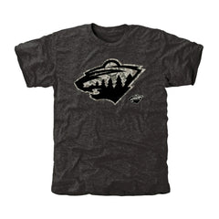 Men's Minnesota Wild Black Rink Warrior Tri-Blend T-Shirt T-shirts