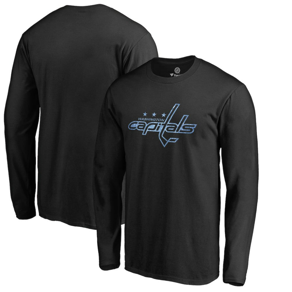 Washington Capitals Pond Hockey Long Sleeve T-Shirt - Black T-shirts