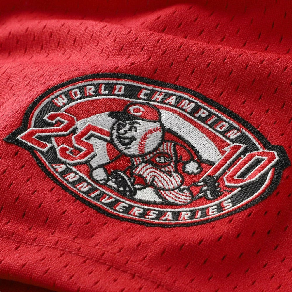 Barry Larkin Cincinnati Reds Throwback Cooperstown Mesh Batting Practice Jersey Red