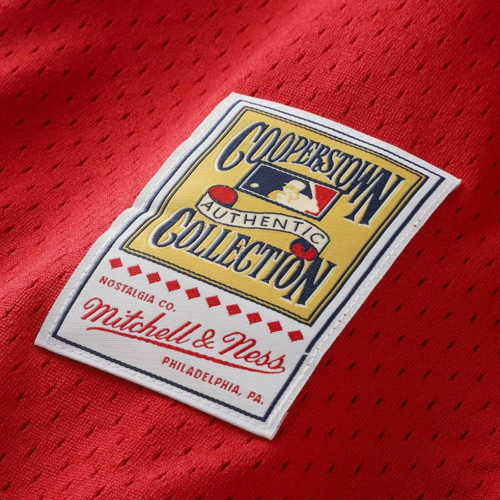 Barry Larkin Cincinnati Reds Throwback Cooperstown Mesh Batting Practice Jersey Red
