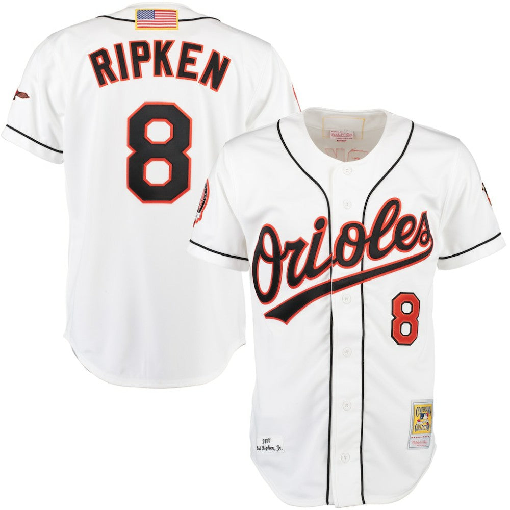 Cal Ripken Baltimore Orioles Home Authentic Jersey White