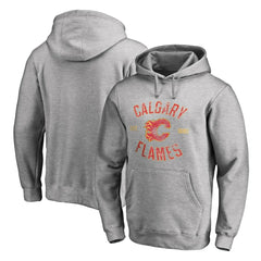 Calgary Flames Heritage Pullover Hoodie - Ash Hoodies