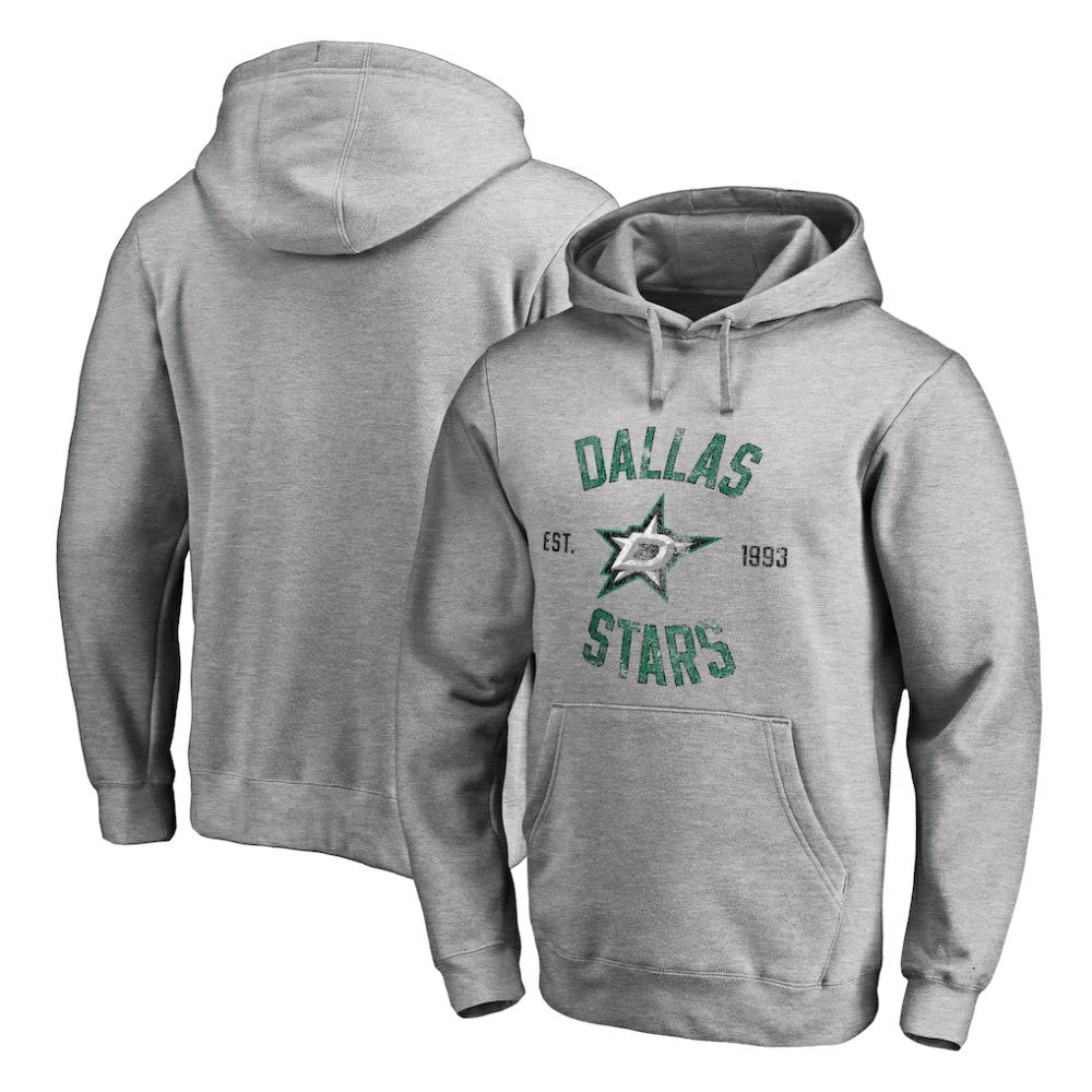 Dallas Stars Heritage Pullover Hoodie - Ash Hoodies