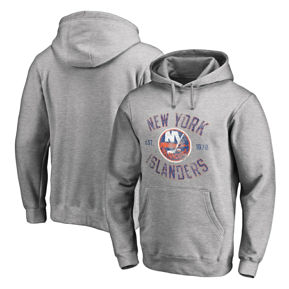 New York Islanders Heritage Pullover Hoodie - Ash Hoodies