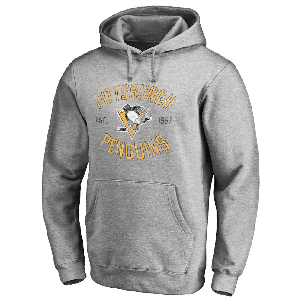 Pittsburgh Penguins Heritage Pullover Hoodie - Ash Hoodies