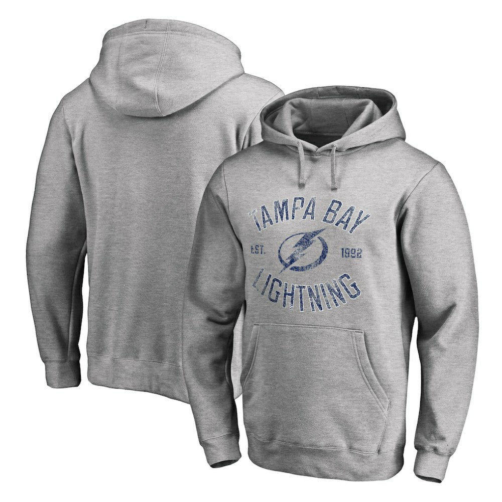 Tampa Bay Lightning Heritage Pullover Hoodie - Ash Hoodies