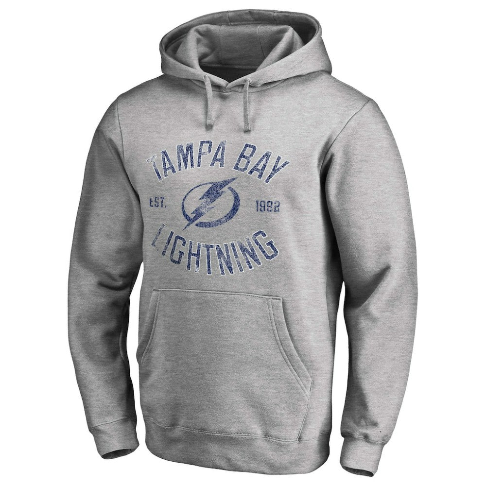 Tampa Bay Lightning Heritage Pullover Hoodie - Ash Hoodies