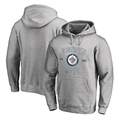 Winnipeg Jets Heritage Pullover Hoodie - Ash Hoodies