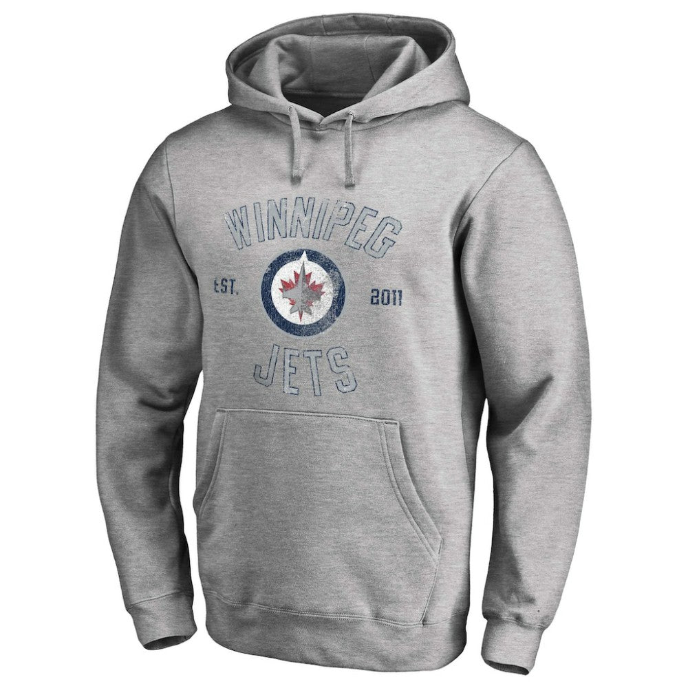 Winnipeg Jets Heritage Pullover Hoodie - Ash Hoodies